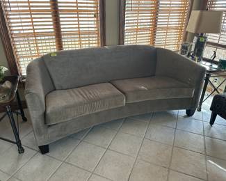 Grey fabric couch