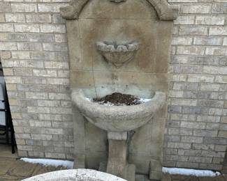 Concrete fountain