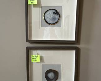 Framed geo stones 