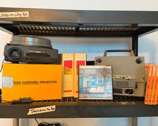 Kodak carousel projector, Super 8 MM projector