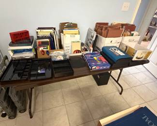 Legal pads, desk organizers, folders, clipboards