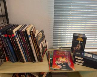 Star Wars movies on VHS, books and comics