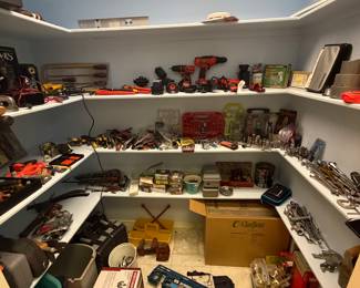 The man closet!  Full of tools that are in excellent condition.  There are more tools in the garage.