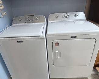 Maytag washer and dryer..spotless on the inside!  Great condition and could still be under warranty!