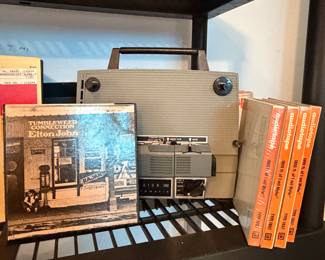 Super 8 MM projector, Elton John Magic Tape Super 8 MM record
