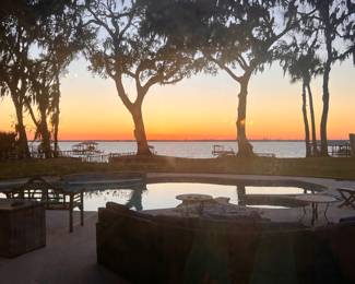 Sunset over the St John’s 