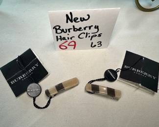 NEW Burberry Hair Clips 