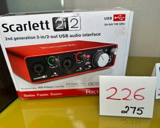 Scarlett Audio Interface