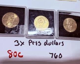 3 Pres Dollars 