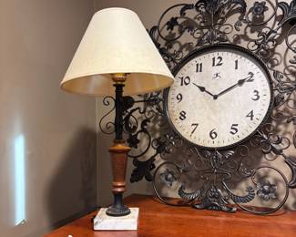 Lamp with marble base 