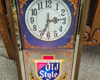 Lighted "Old Style" clock