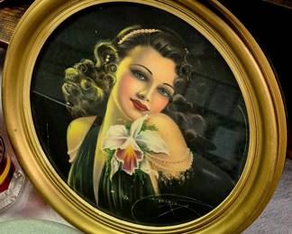 Much framed artwork and mirrors