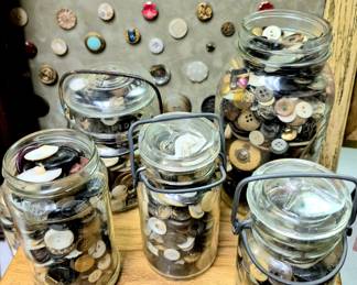 Jars of buttons