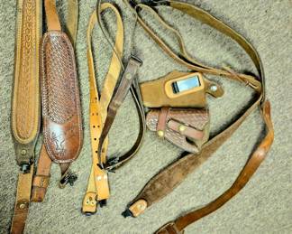 Rifle slings and pistol  holsters 