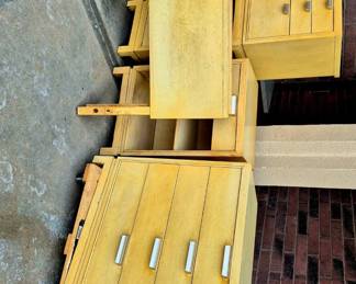 6 pcs. MCM Blonde bedroom set 