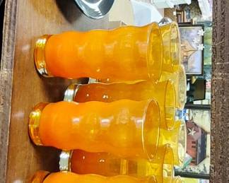 Vintage and modern glasses