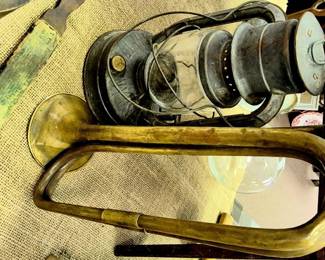 Vintage brass bugle