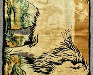 Antique Lion tapestry 