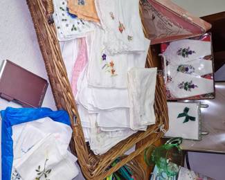 100+ vintage hankies from 2 different estates