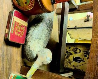 Decoys and tobacco tins