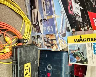 2 Tables of TOOLS!! and related items. Much hand and power tools, Skil, DeWalt, Dremel