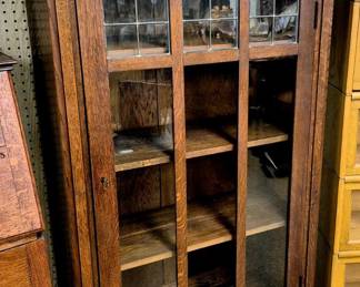 Large selection of antiques, collectibles and primitives.  Antique Stickley "Craftsman" oak bookcase