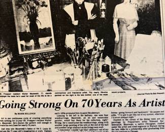 Info on my Clients Grandfather. He was a listed Artist, and the home has many Paintings, Watercolors