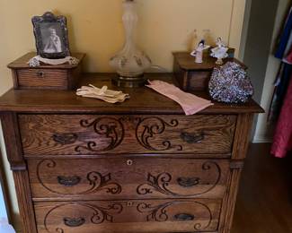 Antique Chest of Drawers, Original Hardware
