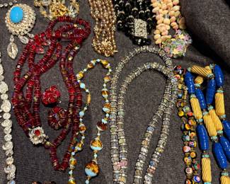 Vintage Austrian Crystal Necklace, Miriam Haskell