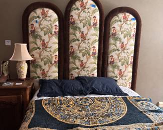 Custom panels can be used as headboard or as wall art