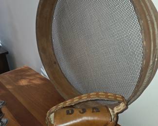 Large antique sifter