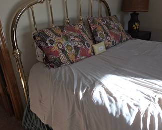 Brass bedframe