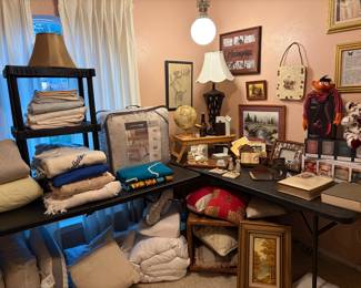 Linens blankets and decor