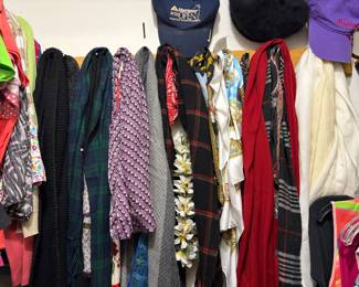Ladies clothing, scarves, hats and accessories
