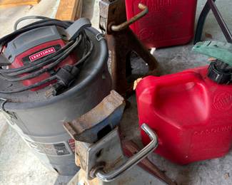 Vintage Heavy duty floor jack stands 