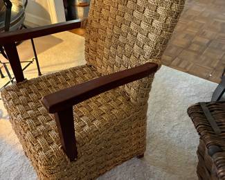 22 80.00 Raffia armchair