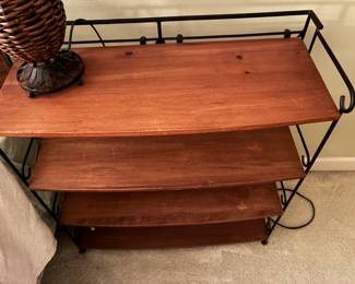 68 $58 Shelve wood & iron (4 shleves) 30x12x33