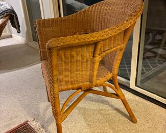 50 58.00 Wicker armchair