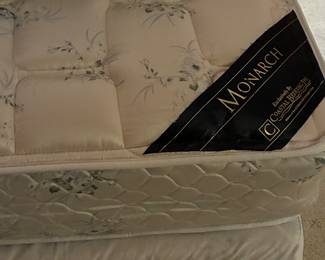 87 300.00 Wicker Queen size bed with two night stands mattress optional - monarch mattress coastal bedroom