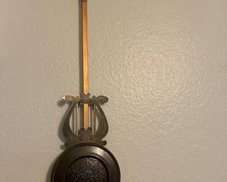 38 46.00 Howard Miller The Paris Night Clock with pendulum battery operated