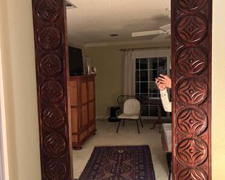 65 $180 Wood carved mirror 32Wx48H