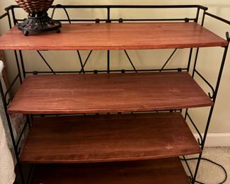 68 $58 Shelve wood & iron (4 shleves) 30x12x33