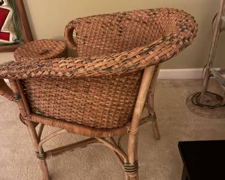 70 55.00 Wicker armchair