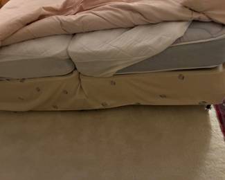 72 120.00 Two twin mattresses & boxsprings