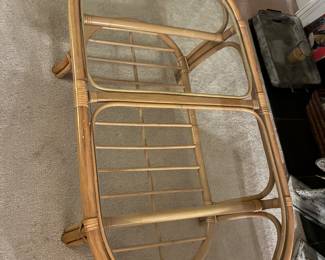 9 100.00 Bamboo coffee table oval