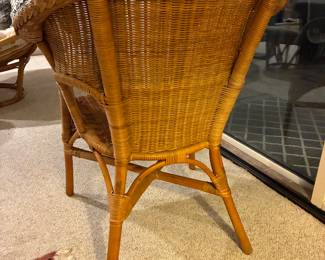 50 58.00 Wicker armchair