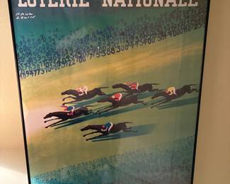 76 50.00 French poster Grand Prix Paul colin 28x30