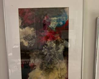 13 250.00 Janis Foley acrylic/watercolour abstract 18 1/2W x 24