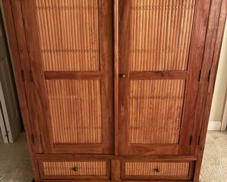 60 250.00 Indonesian style armoire cabinet 47Wx29Dx59H