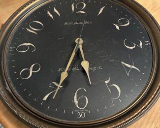 38 46.00 Howard Miller The Paris Night Clock with pendulum battery operated